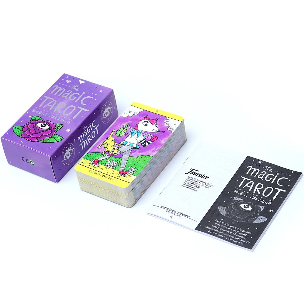España The Magic Tarot Cards in Spanish Version Board Game Divination Deck for Beginners Oracle Cards Tarot Deck  Family Party Good Vibrations