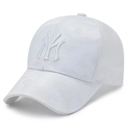 Fashion Letter Embroidery Camouflage Baseball Hats Spring and Autumn Outdoor Adjustable Casual Hats Sunscreen Hat Good Vibrations