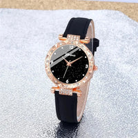 Womens Watches 5Pcs Set Luxury Rhinestone Women Fashion Elegant Wristwatch Quartz Watch For Girl WristWatch Bracelet Gift Good Vibrations