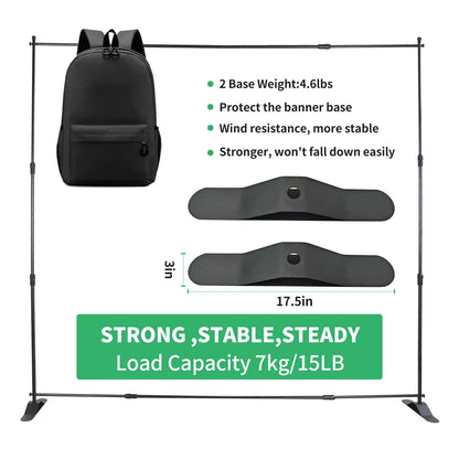Adjustable Telescopic Backdrop Photography Background Stand Parties and Sessions Heavy Duty Stand Photoshoot Backdrop with Bag