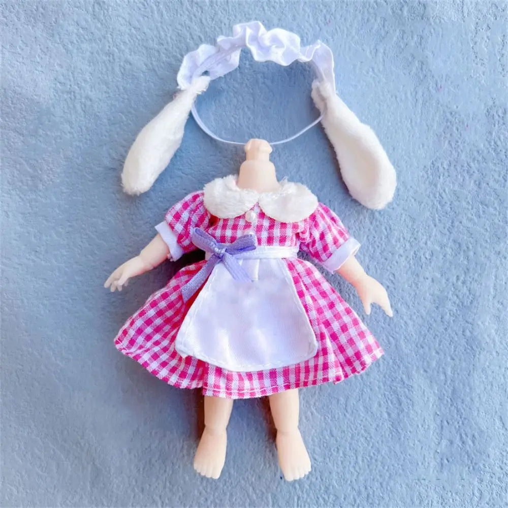 10 Styles Doll Clothes Dresses with Cartoon Hat Cute Fashion Skirts Plush Animals Mini Animal Doll Outfit Good Vibrations