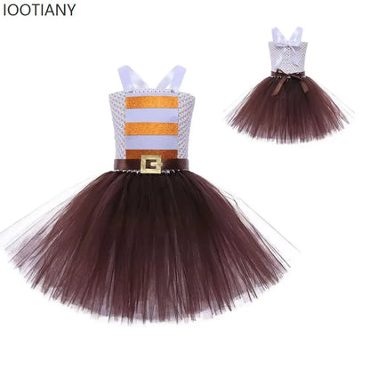Anime Movie Disgust Anxiety Character Full Set Children Girl Sweet Cute Dress Halloween Carnival Party Stage Performance Costume Good Vibrations