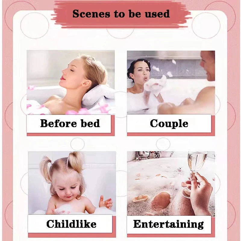 Strawberry Bathing Bomb Natural Mini Handmade Spa Bomb Bath Salt Ball Rich Essential Oils Moisturizing Dry Skin Relaxing Scent Good Vibrations