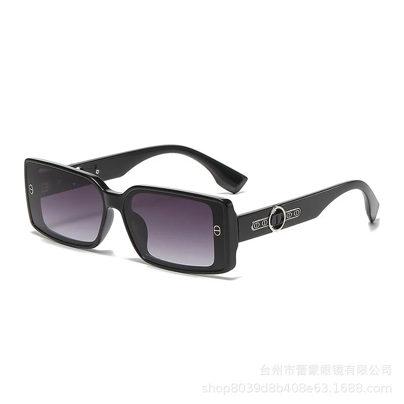 Designer Small Frame Luxury Hip Hop Sunglasses Trendy High Quality Premium Fashion Statement Minimalist Style Sunglasses Good Vibrations