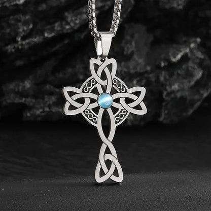 Philippians 4:13 Men's Simple Cross Pendant Necklace Stainless Steel Religious Amulet Jewelry Unisex Bijoux Good Vibrations