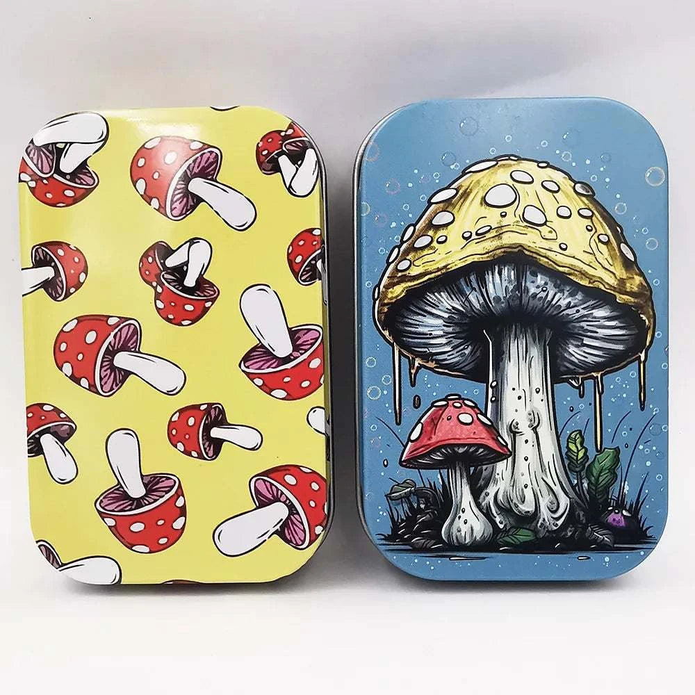 Tinplate Cigarette Case Tobacco Storage Box Flip Cap Humidor Rolling Paper Box Jewelry Candy Coin Key Fishing Organizer Sealed Good Vibrations Adult Super Store