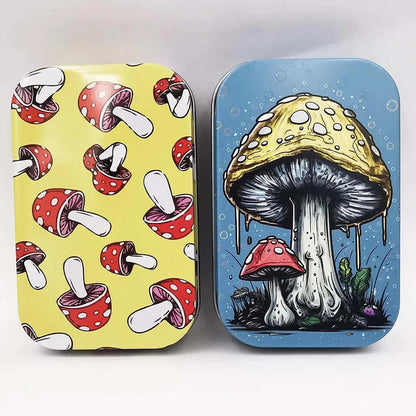 Tinplate Cigarette Case Tobacco Storage Box Flip Cap Humidor Rolling Paper Box Jewelry Candy Coin Key Fishing Organizer Sealed Good Vibrations Adult Super Store