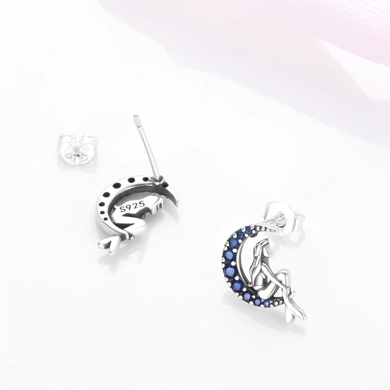 Women's Earrings 925 Sterling Silver Ocean Cute Pet Insect Plant Multi Style Earrings Fit Anniversary Delicate Jewelry Gifts Good Vibrations