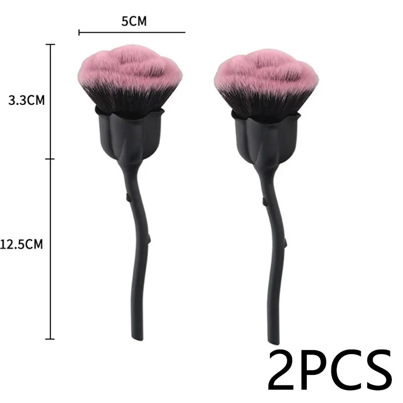 Rose-shaped Soft Brush For Manicure Nail Art Dust Brush Nail Dust Brush Gel Polish Dust Cleaning Nail Brushes Tool Nail Supplies Good Vibrations