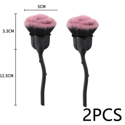 Rose-shaped Soft Brush For Manicure Nail Art Dust Brush Nail Dust Brush Gel Polish Dust Cleaning Nail Brushes Tool Nail Supplies Good Vibrations