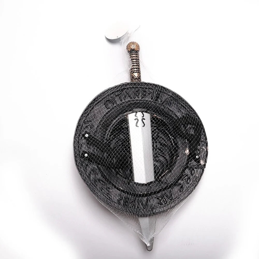 Halloween Cosplay Accessories Ancient Roman Warriors Shield Sword Weapons Costume Props Kids Boy Birthday Party Gift Toys Good Vibrations