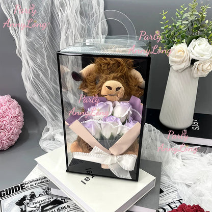 Artificial Flowers Cows Embracing Flowers Wedding Decorations Supplies Just Married Gifts Fake Flower Wedding Decorations Good Vibrations