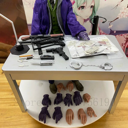 HC Hot Toys Joker Figure The Comedian Play Arts The Dark Knight  1/6 Articulated Joints Collectible Toy 30CM Good Vibrations