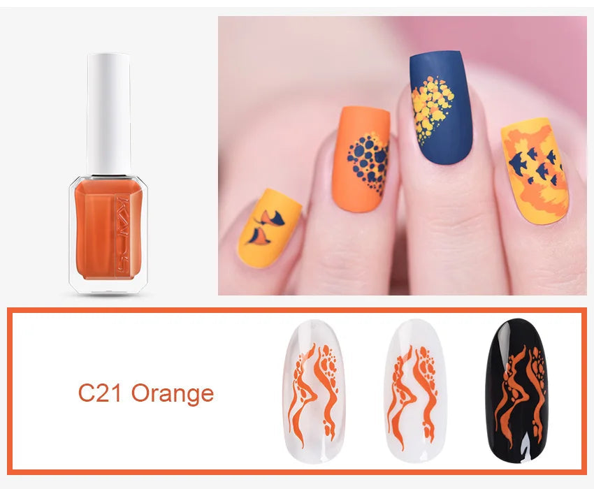 11ml 24 Colors Nail Stamping Polish Gold Silver Nails Art Varnish for Stamping Plate DIY Nail Printing Polish Nail Art Tools Good Vibrations