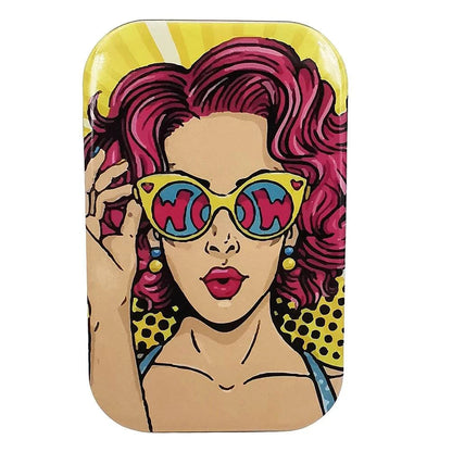 Tinplate Cigarette Case Tobacco Storage Box Flip Cap Humidor Rolling Paper Box Jewelry Candy Coin Key Fishing Organizer Sealed Good Vibrations Adult Super Store
