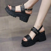 Heeled High Heels Roman Style Pumps Woman Shoes Sabot Sandals for Women Anti Slip Hot Wholesale Summer Offers Shoe Sales Good Vibrations
