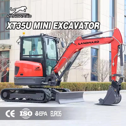 Factory Direct Sales 2.5 Ton Mini Hydraulic Excavator High Quality Digging Machine 3.5 Ton Small Crawler Digger Euro 5 Customize Good Vibrations