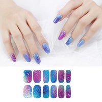 6 Sheets Vibrant Full Wrap Nail Polish Stickers Self-Adhesive Nail Decals for DIY Nail Art Manicure Designer Nail Art Stickers Good Vibrations