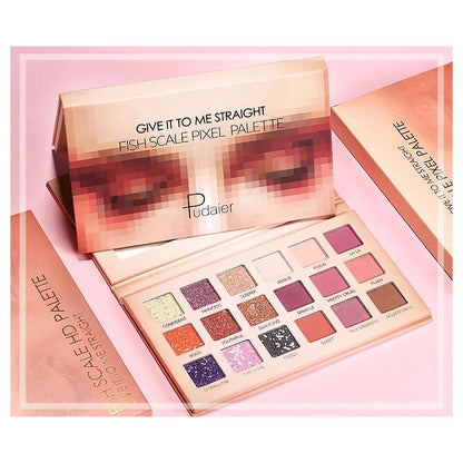 28 Colors Eyeshadow Palette High Gloss Cement Grey Rose Brown Color Tone Matte Glitter Daily Makeup Dry Rose Eyeshadow For Music Good Vibrations