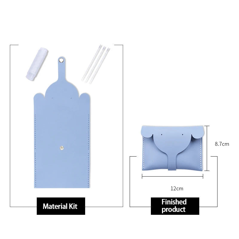 DIY PU Coin Purse Craft Kit Casual Solid Color Cartoon Style Elephant Small Bag Good Vibrations