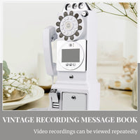 wedding party video guest book phone  Retro style retro phone booth  message recording 32G MP4 video audio message book phone Good Vibrations