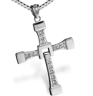 Cross Necklace For Men Fast and Furious 7 hard gas actor Dominic Toretto JN5655 Good Vibrations