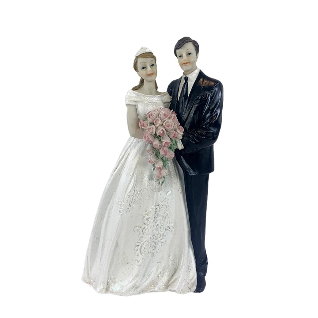 2025 Cake Toppers Dolls Bride and Groom Figurines Funny Wedding Cake Toppers Stand Topper Decoration Supplies Marry Figurine Good Vibrations