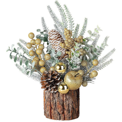 Small Christmas Tree Tabletop Artificial Christmas Tree Decorations With Holiday Ornaments For Home Indoor Christmas Decorations Good Vibrations