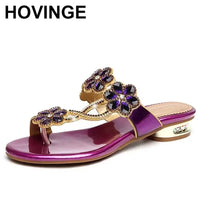 2025 New women shoes summer beach sandals Fashion women Rhinestone outdoor flip flops shoes women Good Vibrations