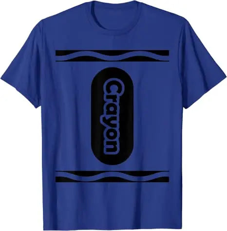 Pick Any Color Crayon Box Halloween Costume Couple & Group T-Shirt Gifts Letters Printed Graphic Tee Tops Basic Cotton Outfits Good Vibrations