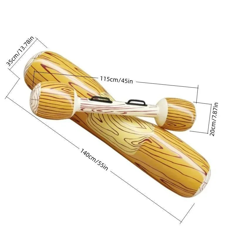 Pool Float Inflatable Canoe Water Toy Swimming Toy with Paddle Children's Boat Air Mattress Swimming Seat Water Sports Good Vibrations