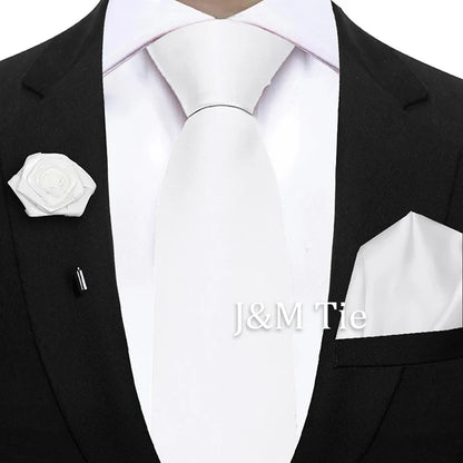 Mens Ties Set Sage Green Pink Grey Brown NeckTie Pocket Square Brooch Wedding Tie Suit Accessories Fit Group Holiday Party