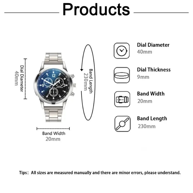 New Men Watches Luxury Band Round Watch Fashion Blu-ray Roman Watch for Man Relojes Para Hombre שעון ספורט Часы Мужские Наручные Good Vibrations