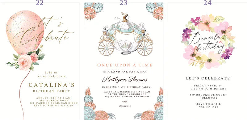 25 Pieces 250gsm Strong Pink Pearly Paper Wedding Invitations Personalized Print Bride Groom Engagement Invite Card IC155 Good Vibrations