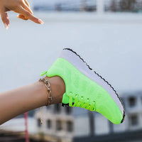 Women Sports Shoes for Women 2023 Casual Tennis Shoes Breathable Walking Mesh Platform Running Shoes Sneakers Female Footwear Good Vibrations