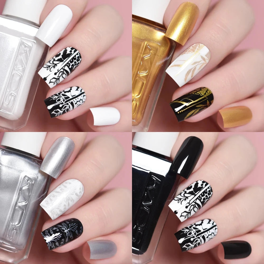 KADS Professional 11ml 24 Colors Nail Stamping Polish Gold Silver Nails Art Varnish for Stamping Plate DIY Nail Printing Polish Good Vibrations