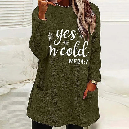 Women's Wool Pockets Plush Hoodie, Korean Fashion Sweatshirts, Streetwear, Harajuku Pullover, Autumn, Winter Hoodies Outfits Good Vibrations