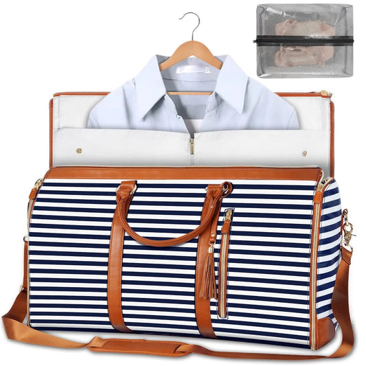 PU Folding Suit Storage Bag Large Capacity Travel Duffle Bag Women's Handbag Waterproof Totes Gym Bag Outdoor Fitness Bag Good Vibrations