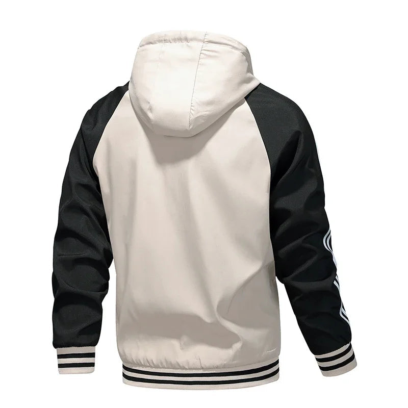 Men's Jacket Autumn Spring Ride High-performance Windbreaker Clothing Motorcycle Jacket Male Motorcycle Coats Windproof Striped Good Vibrations