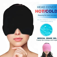 Ice Cap Hat headache hat Gel Hot Cold Ice Cap For Ice Hat Eye Mask Stress Pressure Good Vibrations
