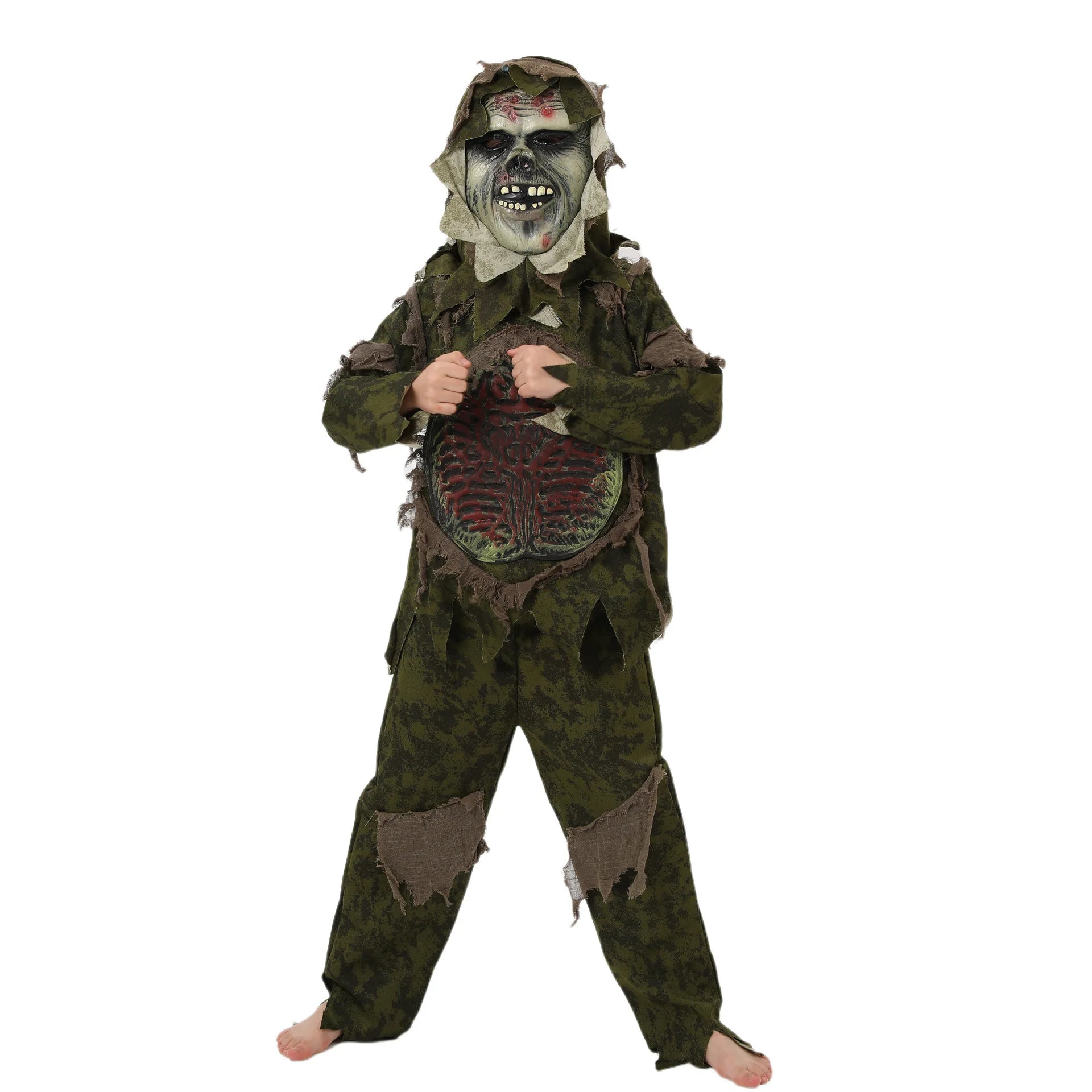 Halloween Cosplay Costume Purim Costume Horror Style Play Clothes Boys Girls Holiday Party Funny Garment Anime Zombie Suit Good Vibrations