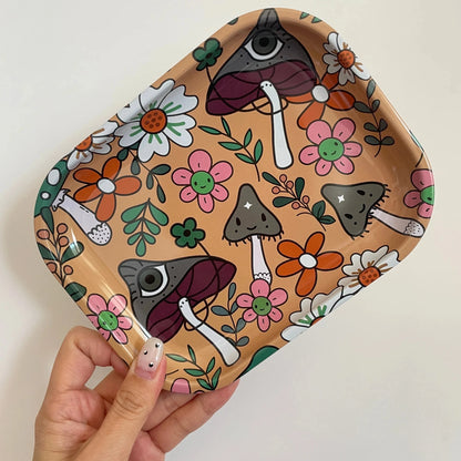 Floral Critter Rolling Tray Tobacco Smoke Accessories Good Vibrations Adult Super Store