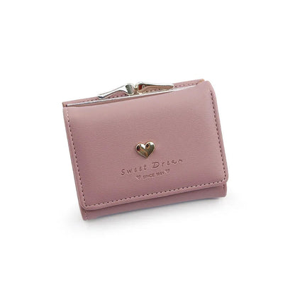 New Mini Short Women Wallets High Quality Coin Pocket Luxury Female Purses Card Holder Photo Holder Cute Wallet For Girls Good Vibrations