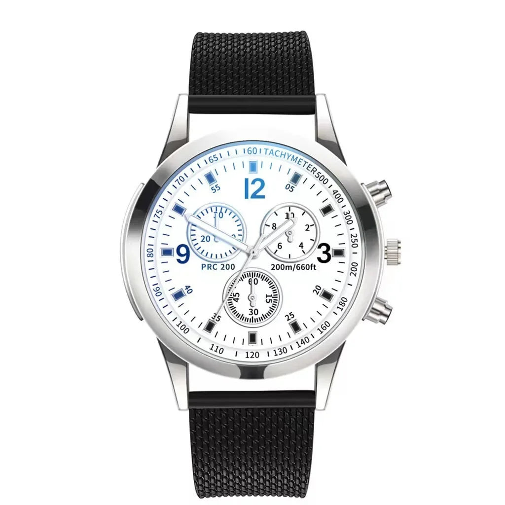New Men Watches Luxury Band Round Watch Fashion Blu-ray Roman Watch for Man Relojes Para Hombre שעון ספורט Часы Мужские Наручные Good Vibrations