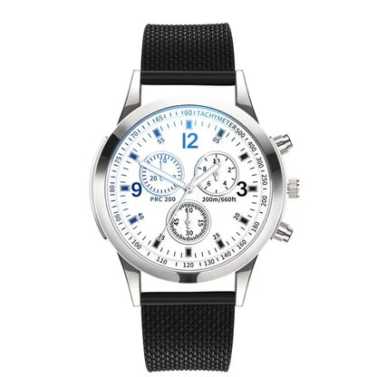 New Men Watches Luxury Band Round Watch Fashion Blu-ray Roman Watch for Man Relojes Para Hombre שעון ספורט Часы Мужские Наручные Good Vibrations