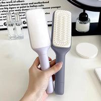 Rotating Comb Long Handle Anti-static Scalp Massage Hair Comb for Women Self Hair Brush with Retractable Comb Hairdressing Tool Good Vibrations