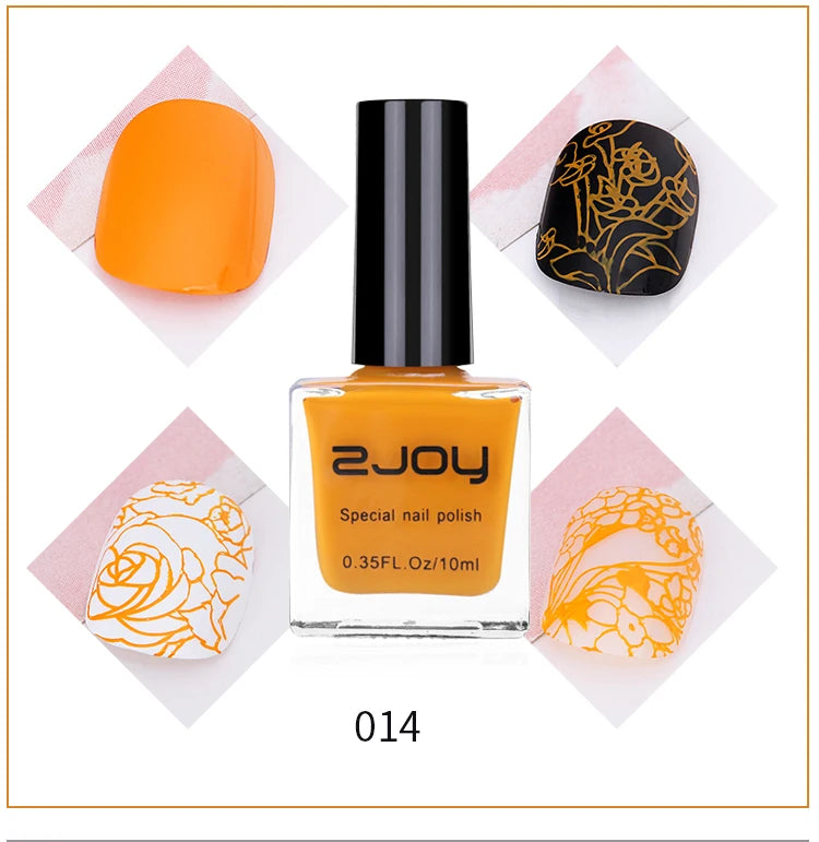 10ml Nail Stamping Polish Varnish Black White Colorful Nail Printing Lacquers for Stamping Plate 30 Colors Nail Stamping Polish Good Vibrations