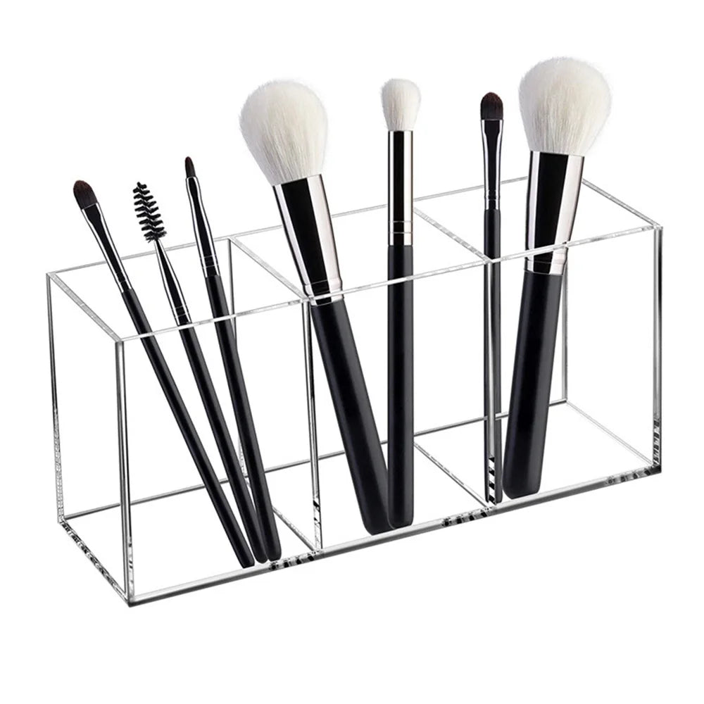 Transparent lipstick Cosmetic Makeup Acrylic Makeup Brush Tool Storage Box Case Make-up Brush Holder Table Organizer Makeup Tool Good Vibrations