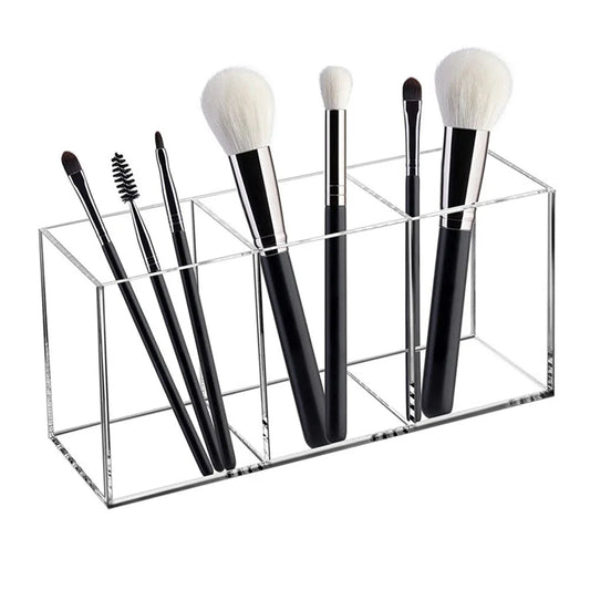 Transparent lipstick Cosmetic Makeup Acrylic Makeup Brush Tool Storage Box Case Make-up Brush Holder Table Organizer Makeup Tool Good Vibrations