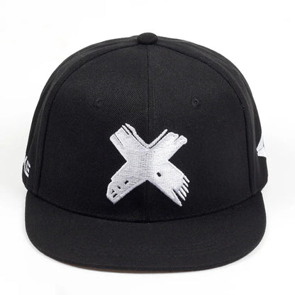 Unisex Simple Letter X Embroidery Hip-hop Hats Spring Autumn Outdoor Adjustable Casual Baseball Caps Sunscreen Hat Good Vibrations
